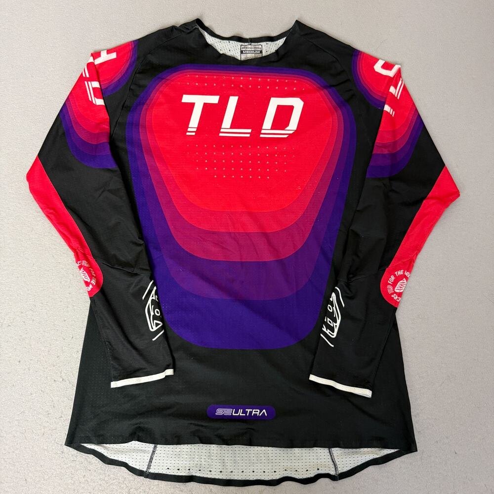 Troy Lee Designs SE Ultra Pop Wheelies Jersey Medium Red Purple Black TLD MX